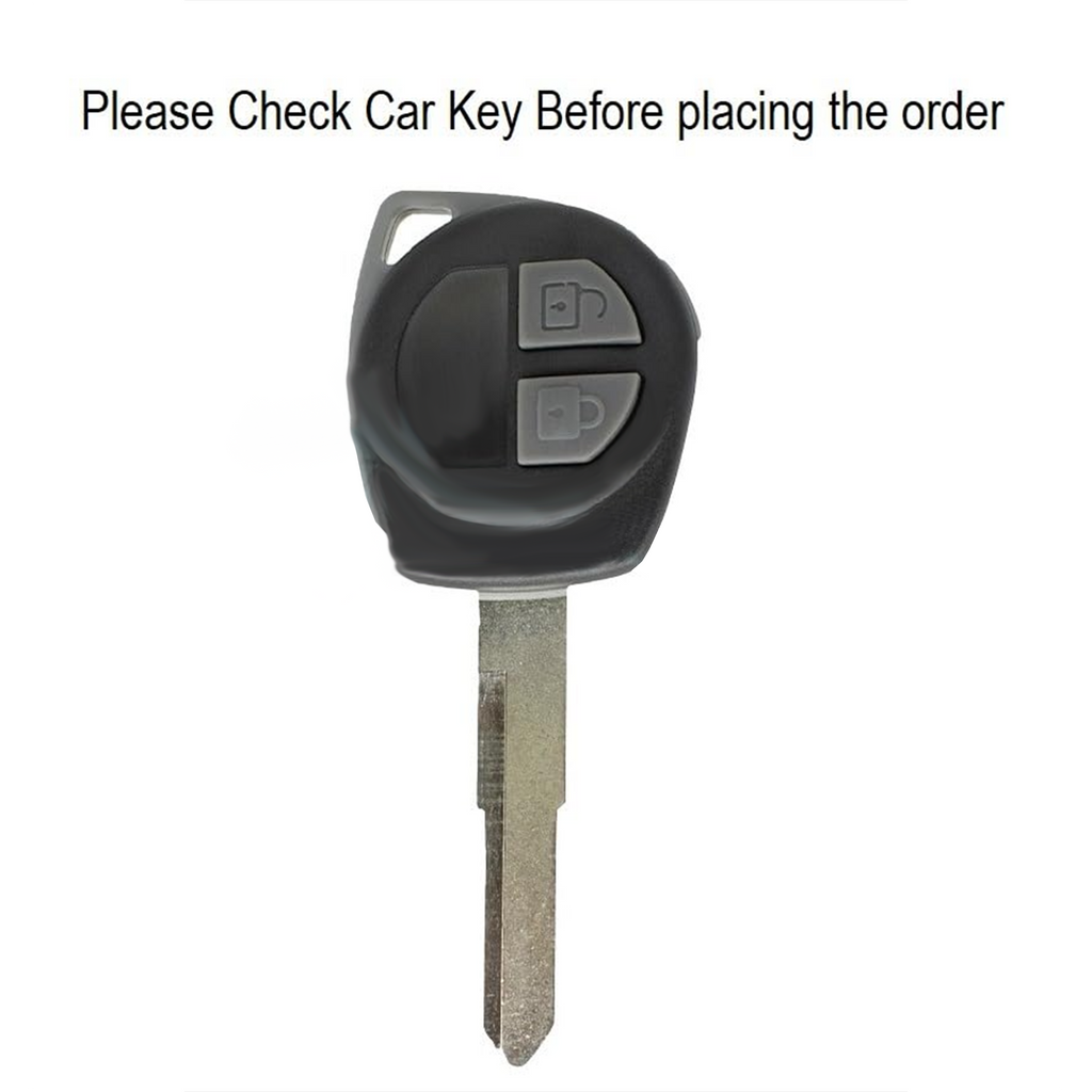 Carloginn Premium Metal Black Transformer Series Soft Silicon Key Cover for Maruti Suzuki 2 Button Key