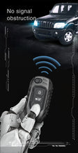 Load image into Gallery viewer, Carloginn Premium Metal Black Transformer Series Soft Silicon Key Cover for Mahindra 3 Button Flipkey