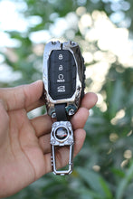 Load image into Gallery viewer, Premium Metal Black Transformer Series Soft Silicon Key Cover for Hyundai Alcazar | Creta Facelift 2024 | New Creta SX