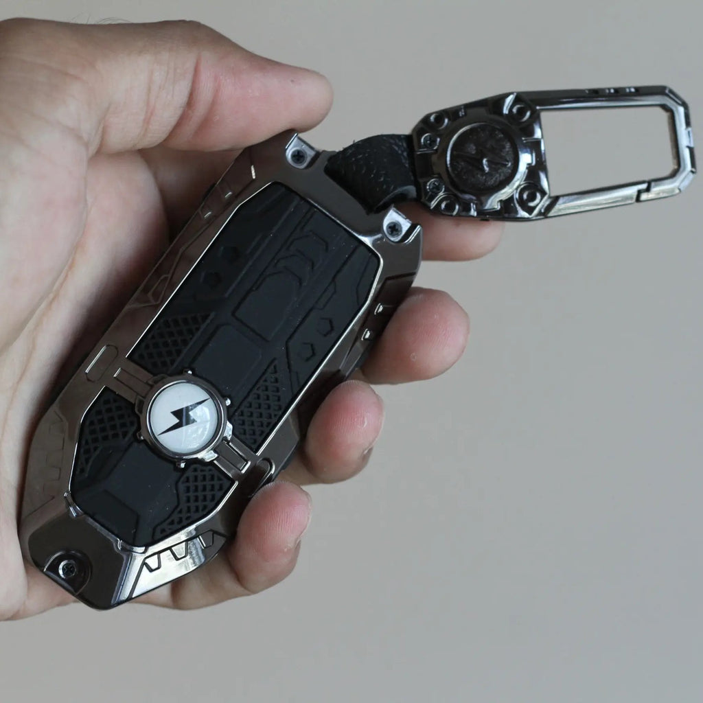 Premium Metal Black Transformer Series Soft Silicon Key Cover for New Mahindra BE 6 | XEV 9E | XEV 9S