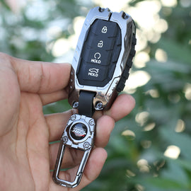 Premium Metal Black Transformer Series Soft Silicon Key Cover for Hyundai Alcazar | Creta Facelift 2024 | New Creta SX