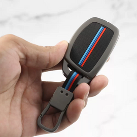 Metal Silicon Car Key Case for Hyundai i20 (2021) | Creta SX | Venue SX - (4 Button Smart Key)