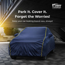 Load image into Gallery viewer, Audi A-6 Car Body Cover | All Weather Resistant | Triple Stitched with Soft Cotton Lining | Side Mirror Pocket (JUNGLE VALVET) (Copy)