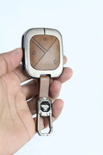 Load image into Gallery viewer, Metal Leather Car Key Case for MG COMET EV Electric 3 Button Smart Key