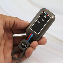 Load image into Gallery viewer, Metal Silicon Car Keycover for Maruti Suzuki 3 Button Smart Key