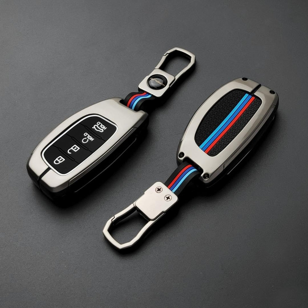 Metal Car Key Cover for New Hyundai 4 Button Smart Key