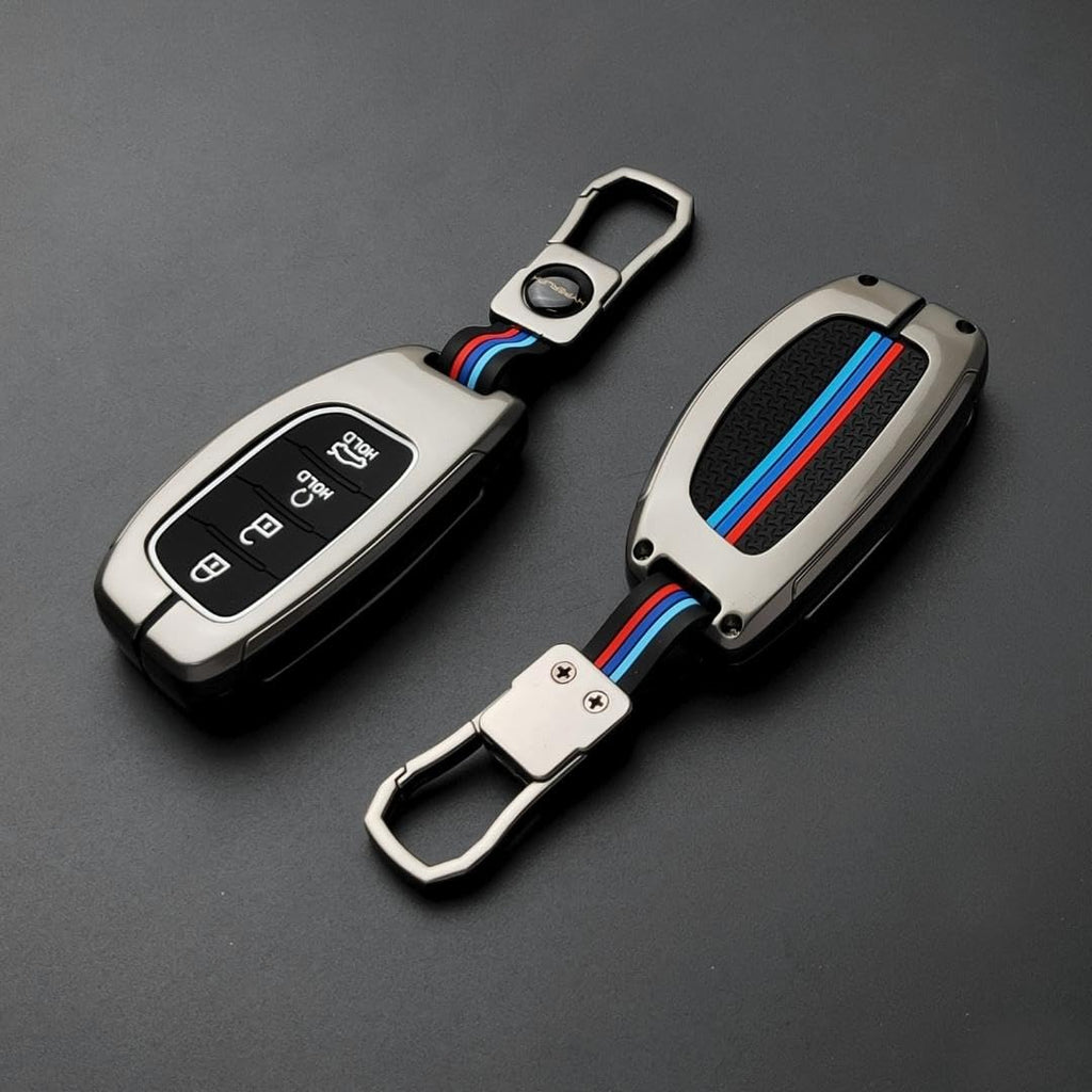 Metal Car Key Cover for Hyundai Alcazar | Creta Facelift 2024 | New Cr ...