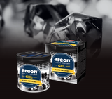 Areon Black Crystal Gel | Air Freshener for Car (80 g)