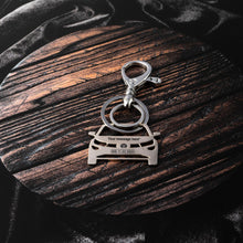 Load image into Gallery viewer, Tata Altroz Stainless Steel Customized Car Keychain with Custom Number Plate and Message