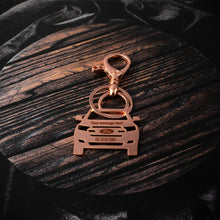 Load image into Gallery viewer, Ford Endeavour Stainless Steel Customized Car Keychain with Custom Number Plate and Message