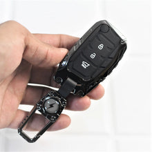 Load image into Gallery viewer, Carloginn Premium Metal Black Transformer Series Soft Silicon Key Cover for Hyundai 3 Button Flipkey