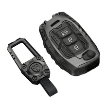 Load image into Gallery viewer, Carloginn Premium Metal Black Transformer Series Soft Silicon Key Cover for Hyundai 3 Button Flipkey