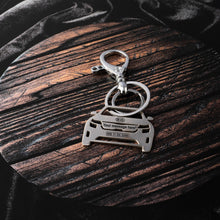 Load image into Gallery viewer, KIA Seltos Stainless Steel Customized Car Keychain with Custom Number Plate and Message