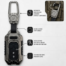 Load image into Gallery viewer, Carloginn Premium Metal Black Transformer Series Soft Silicon Key Cover for Maruti Suzuki 2 Button SmartKey