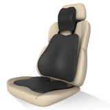 Car Seat Cushion Combo | Neck, Back & Sciatica Relief | High-Density Memory Foam Set for Driving | Universal Fit