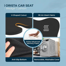 Load image into Gallery viewer, Car Seat Cushion Combo | Neck, Back &amp; Sciatica Relief | High-Density Memory Foam Set for Driving | Universal Fit