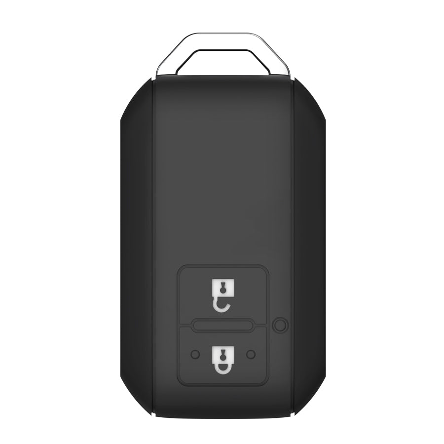 Carloginn Premium Metal Black Transformer Series Soft Silicon Key Cover for Maruti Suzuki 2 Button SmartKey