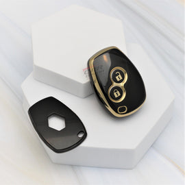 TPU Car Key Cover Fit for Renault Duster | Nissan Terrano 2 Button Key