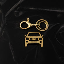 Load image into Gallery viewer, Maruti Suzuki Ignis Stainless Steel Customized Car Keychain with Custom Number Plate and Message