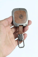 Load image into Gallery viewer, Metal Leather Car Key Case for MG COMET EV Electric 3 Button Smart Key