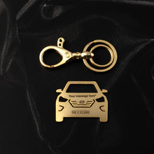 Load image into Gallery viewer, Hyundai Creta Stainless Steel Customized Car Keychain with Custom Number Plate and Message