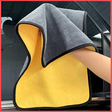 Load image into Gallery viewer, Microfiber Double Layered Cloth 40x60 cms with 600 GSM | Extra Thick Microfiber Cleaning Cloths for Cars &amp; Bike - Both Interior and Exterior