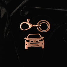 Load image into Gallery viewer, Honda WR-V Stainless Steel Customized Car Keychain with Custom Number Plate and Message