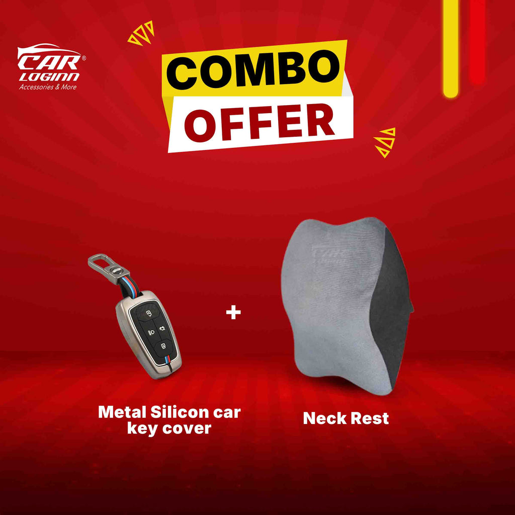 Metal Car Key Cover for TATA 4 Button Smart Key