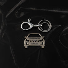 Load image into Gallery viewer, Hyundai i20 N line Stainless Steel Customized Car Keychain with Custom Number Plate and Message