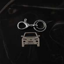 Load image into Gallery viewer, Tata Punch Stainless Steel Customized Car Keychain with Custom Number Plate and Message