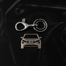 Load image into Gallery viewer, Tata Altroz Stainless Steel Customized Car Keychain with Custom Number Plate and Message