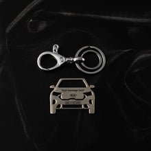 Load image into Gallery viewer, KIA Sonet Stainless Steel Customized Car Keychain with Custom Number Plate and Message