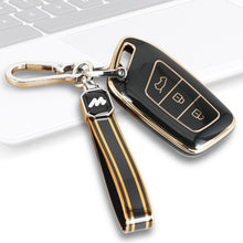 Load image into Gallery viewer, TPU Car Key Cover Fit for MG Hector | Windsor | Astor | Gloster Smart Key (3 Button)