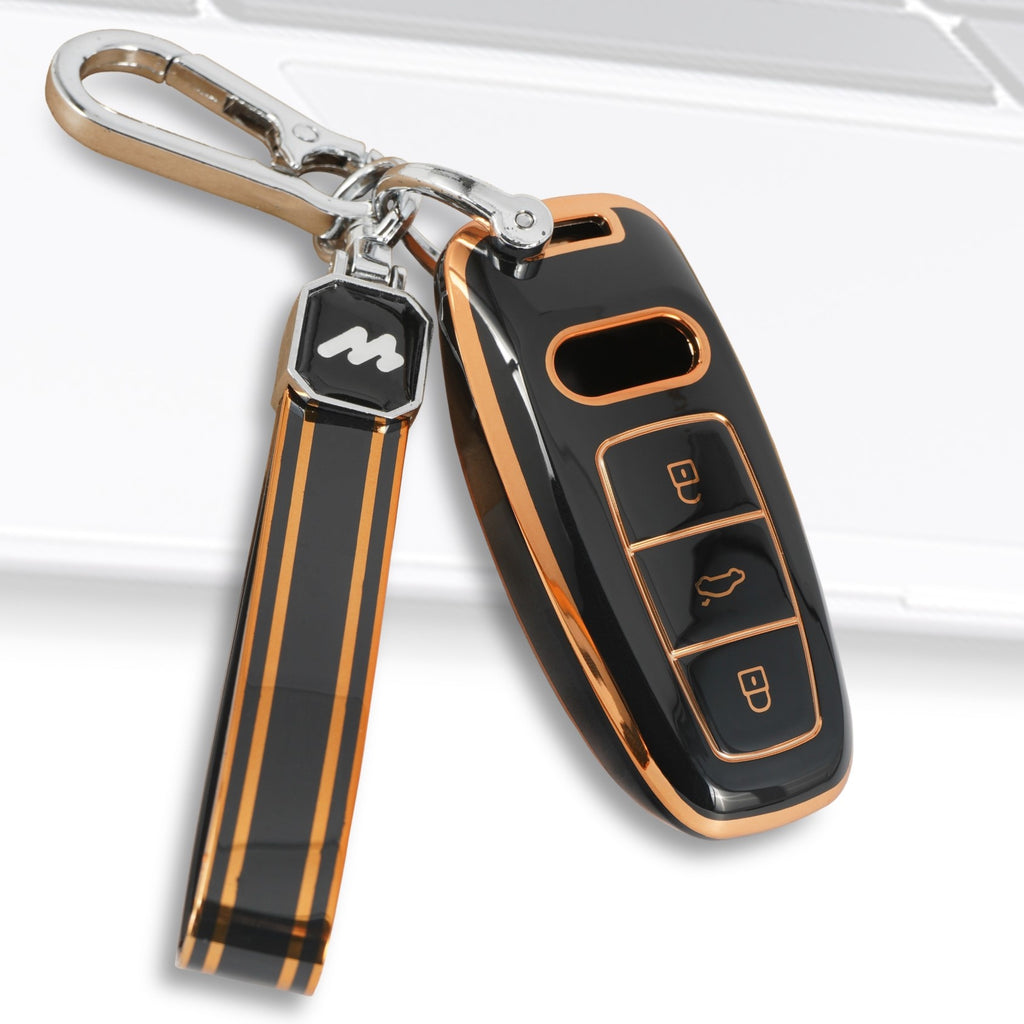 TPU Car Key Cover Fit for Audi A5 | A4 | A3 | Q3 | Q5 | Q7 | Q8 Smart Key