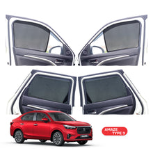 Load image into Gallery viewer, Honda Amaze Half Window Curtain/Car Sunshades - 4 Pieces