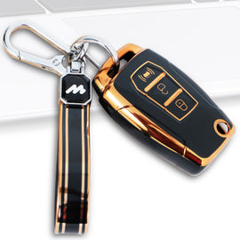 TPU Car Key Cover Fit for Mahindra XUV-300 Flip Key