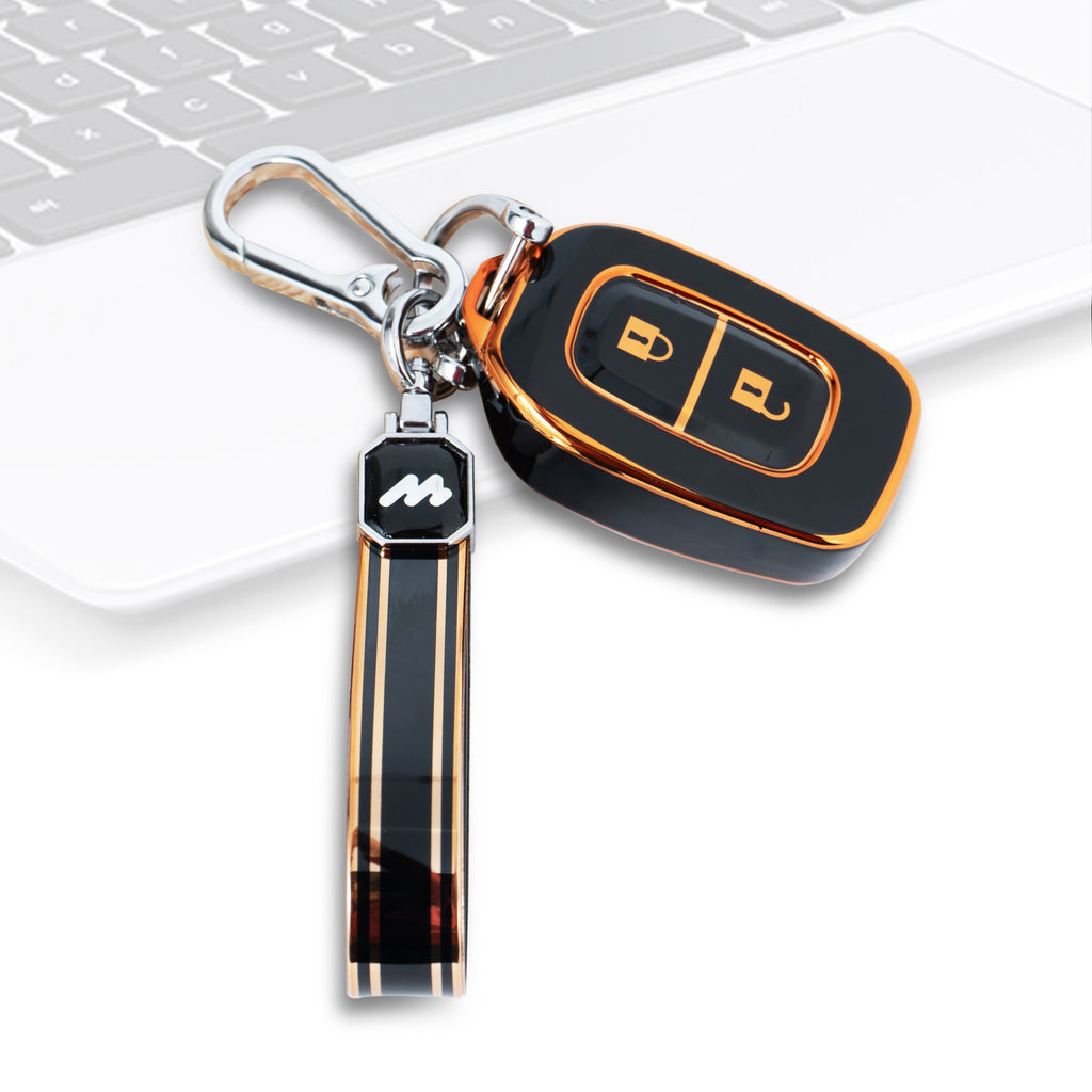TPU Car Key Cover Fit for Renault TRIBER | KWID | Duster | Datsun REDI-GO Flip Type Key (R-1)