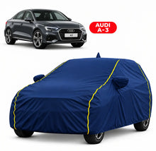 Load image into Gallery viewer, Audi A-3 Car Body Cover | All Weather Resistant | Triple Stitched with Soft Cotton Lining | Side Mirror Pocket (JUNGLE VALVET)