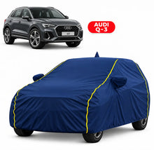Load image into Gallery viewer, Audi Q-3 Car Body Cover | All Weather Resistant | Triple Stitched with Soft Cotton Lining | Side Mirror Pocket (JUNGLE VALVET)