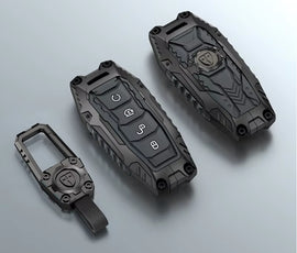 Carloginn Premium Metal Black Transformer Series Soft Silicon Key Cover for BYD ATTO 3 Smart key