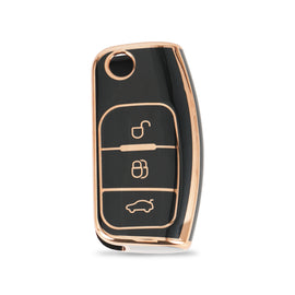 TPU Car Key Cover Fit for Ford Fiesta | Figo | Ecosport | Aspire | Freestyle Flip Key