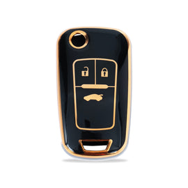 TPU Car Key Cover Fit for Chevrolet Cruze | Chevrolet Beat | Avio | Spark Flip Key