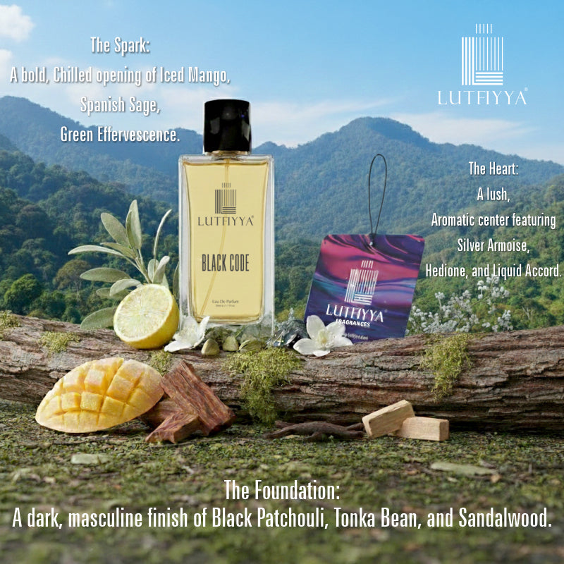 Lutfiyya Black Code Car Parfume Spray - 50 ML