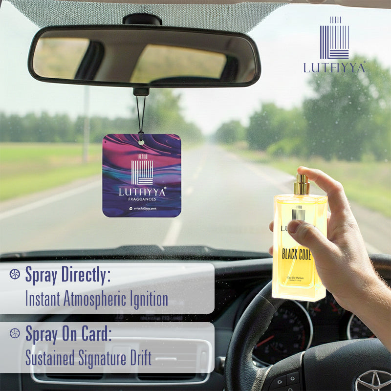 Lutfiyya Black Code Car Parfume Spray - 50 ML