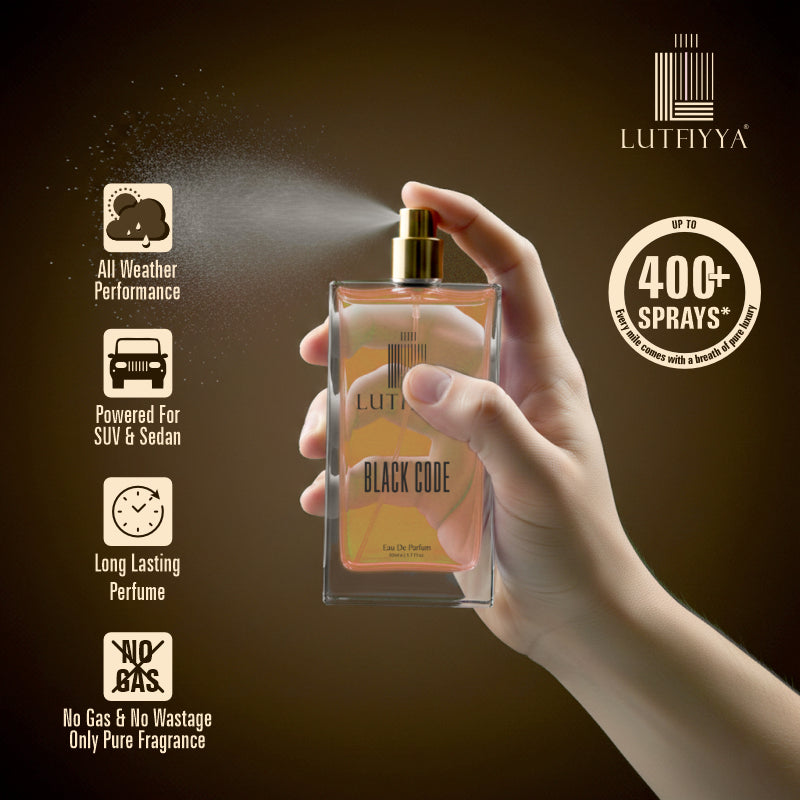 Lutfiyya Black Code Car Parfume Spray - 50 ML