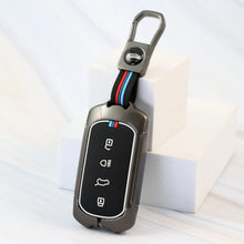 Load image into Gallery viewer, Metal Car Key Cover for Tata Curvv | Curvv EV Electric | Sierra | Safari | Harrier - 4 Button Smart Key