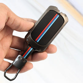 Metal Car Key Cover for Tata Curvv | Curvv EV Electric | Sierra | Safari | Harrier - 4 Button Smart Key