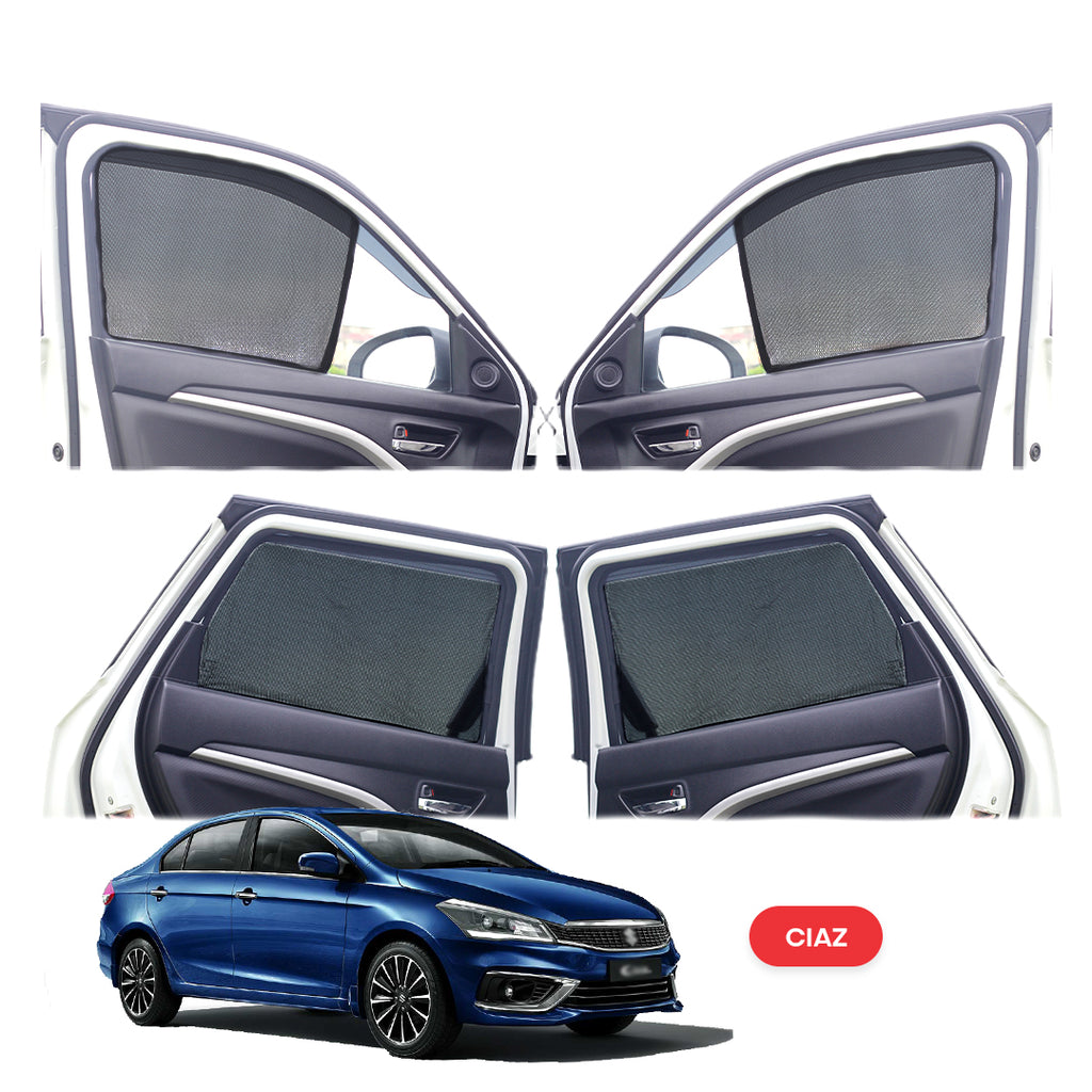 Maruti Suzuki Ciaz Half Window Curtain/Car Sunshades - 4 Pieces