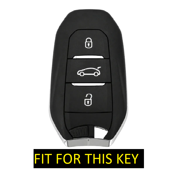 Metal Silicon Car Key case for Citron C3 | Aircross X | Basalt X Smart Key