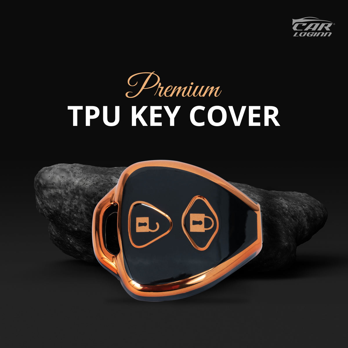 TPU Car Key Cover Fit for Old Toyota INNOVA 2 Button Key (T-14) – Carloginn